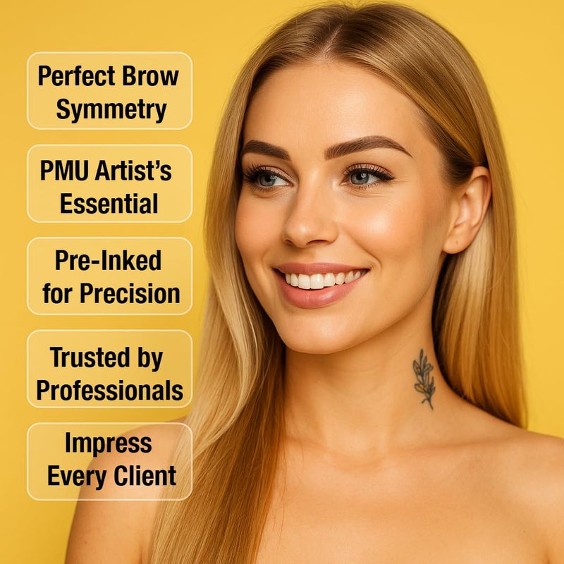 LIUDEX Pre-Inked Eyebrow Mapping String â€“ an Essential Cosmetic Tool for Microblading and Waxing; Effective and Easy-to-Use Black Ink Eyebrow Thread Brow Marker for Flawless Perfection - Image 3